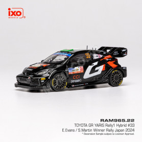 TOYOTA GR YARIS RALLY 1 HYBRIDE 33 ELFYN EVANS/SCOTT MARTIN RALLYE DU JAPON 2024