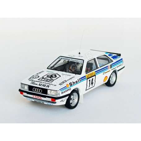AUDI QUATTRO COUPE 14 LASSE LAMPI/PENTTI KUUKKALA RALLYE DES 1000 LACS 1986