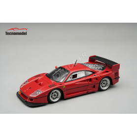 FERRARI F40 LM VERSION PRESSE AVEC JANTES ENKEI ARGENTEES 1996 ROUGE