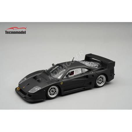 FERRARI F40 LM VERSION PRESSE AVEC JANTES ENKEI ARGENTEES 1996 NOIR