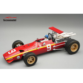 FERRARI 312 F1/68 9 JACKY ICKX GRAND PRIX DE NÜRBURGRING 1968 AVEC FIGURINE