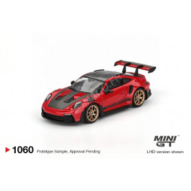 PORSCHE 911 (992) GT3 RS WEISSACH PACKAGE 2022 ROUGE "GUARDS RED" (LHD)