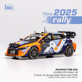 HYUNDAI I20 N RALLY1 8 TÄNAK/JÄRVEOJA WRC RALLYE MONTE-CARLO 2025