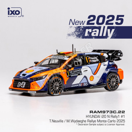 HYUNDAI I20 N RALLY1 1 NEUVILLE/WYDAEGHE WRC RALLYE MONTE-CARLO 2025