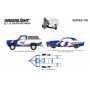 SET DE VEHICULES : CHEVROLET K5 BLAZER SILVERADO 1986 AVEC CHEVROLET CAMARO 1969 "HENDRICK MOTORSP. – K. LARSON 5" ET REMORQUE