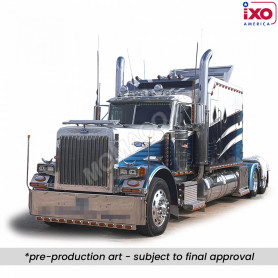 PETERBILT 379 BLEU / BLANC
