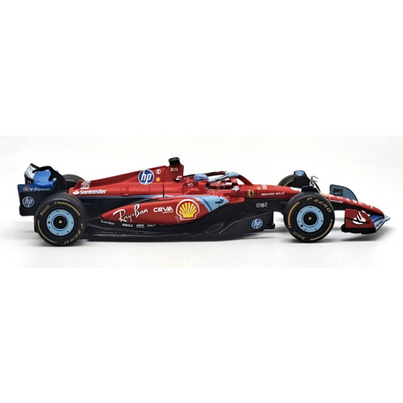 Burago 1/18 Ferrari F1 SF-24 #16 Charles Leclerc – GP Miami 2024 – Miniature Neuve