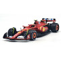 FERRARI F1 SF-24 TEAM SCUDERIA FERRARI 55 CARLOS SAINZ GRAND PRIX D'ITALIE MONZA 2024 4EME (PACKAGING PREMIUM AVEC CASQUE)