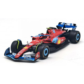 FERRARI F1 SF-24 TEAM SCUDERIA FERRARI 55 CARLOS SAINZ GRAND PRIX MIAMI 2024 5EME (BOITAGE SOUPLE)