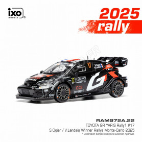 TOYOTA GR YARIS RALLY1 17 OGIER/LANDAIS WRC RALLYE MONTE-CARLO 2025 (EPUISE)