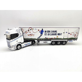 SCANIA 500S SEMI FRIGO CHEREAU "TRANSPORTS BLANC NIGAY RUGBY"