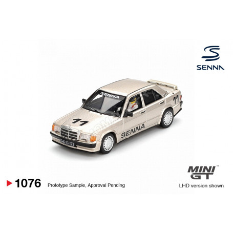MERCEDES-BENZ 190E EVO AYRTON SENNA NÜRBURGRING - RACE OF CHAMPIONS 1984 AVEC FIGURINE (LHD)