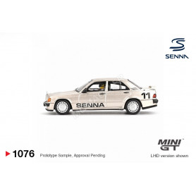 MERCEDES-BENZ 190E EVO AYRTON SENNA NÜRBURGRING - RACE OF CHAMPIONS 1984 AVEC FIGURINE (BLISTER EDITION) (LHD) (EPUISE)