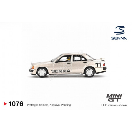 MERCEDES-BENZ 190E EVO AYRTON SENNA NÜRBURGRING - RACE OF CHAMPIONS 1984 AVEC FIGURINE (BLISTER EDITION) (LHD) (EPUISE)