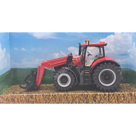 CASE IH OPTUM CVX 300 AVEC CHARGEUSE - TRACTEUR A FRICTION