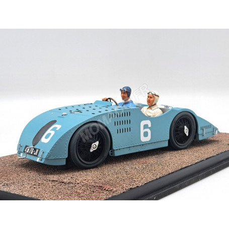 BUGATTI TYPE 32 "TANK" 6 ERNEST FRIDERICH GRAND PRIX DE L'A.C.F. TOURS 1923 3EME AVEC FIGURINE (PILOTE)