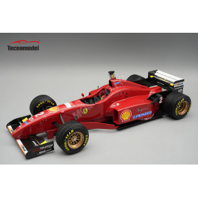 FERRARI F310 AVEC PNEUS PLUIE 2 EDDIE IRVINE GRAND PRIX D'ESPAGNE 1996