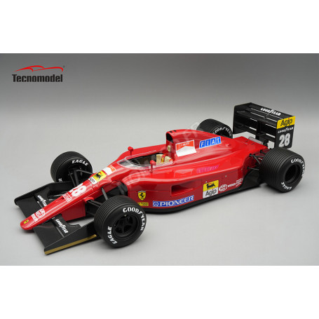 FERRARI 642 F1 AVEC PNEUS PLUIE 28 JEAN ALESI GRAND PRIX D'ANGLETERRE 1991