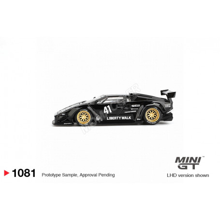 LAMBORGHINI COUNTACH 41 LB-WORKS 2024 NOIR (BLISTER EDITION) (LHD)