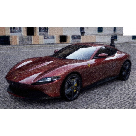 FERRARI ROMA 2019 ROUGE "ROSSO MAGMA" (BOITE AVEC RHODOID)