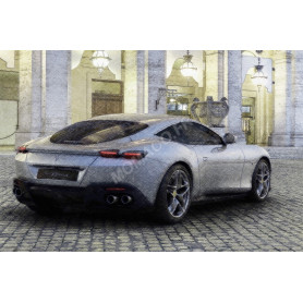 FERRARI ROMA 2019 GRIS "GRIGIO TITANIO" (BOITE AVEC RHODOID)
