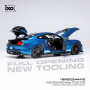 FORD MUSTANG SHELBY GT500 2022 BLEU BANDES BLANCHES