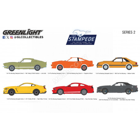 COFFRET DE 6 PIECES : THE MUSTANG STAMPEDE - SERIES 2