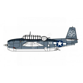 GRUMMAN AVENGER WHITE 83 BLOPSY COMPOSITE SQN.76 USS PETROF BAY 1945