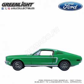 FORD MUSTANG FASTBACK 1968 "FORD RAINBOW OF COLORS - WEST COAST USA SPECIAL EDITION MUSTANG" VERT "POPPY GREEN"