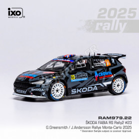 SKODA FABIA RS RALLY2 23 GREENSMITH/ANDERSSON WRC RALLYE MONTE-CARLO 2025