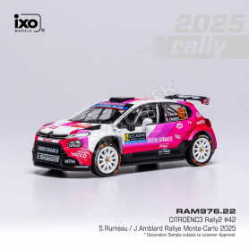CITROËN C3 RALLY2 42 RUMEAU/AMBLARD WRC RALLYE MONTE-CARLO 2025