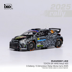 TOYOTA GR YARIS RALLY2 20 SOLBERG/EDMONDSON WRC RALLYE MONTE-CARLO 2025