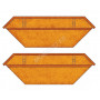 SET 2 BENNES BRUN ROUILLE