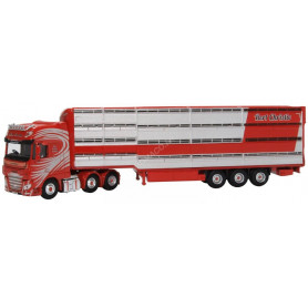 DAF XF EURO 6 HOUGHTON PARKHOUSE REMORQUE A BETAIL "BERT CHRISTIE" ROUGE