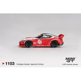 TOYOTA GR SUPRA LB-WORKS 2025 ROUGE/BLANC (BLISTER EDITION) (LHD) (EPUISE)