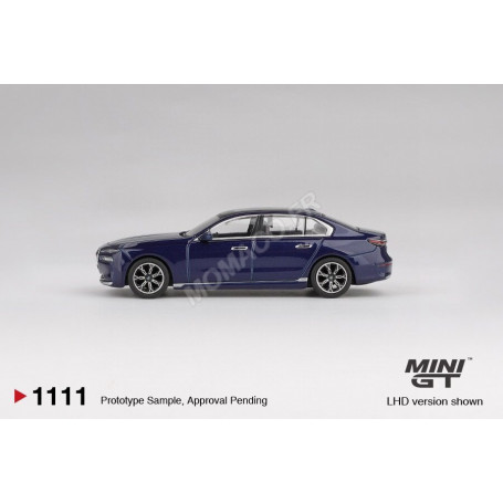 BMW I7 XDRIVE60 2022 BLEU METALLISE "TANZANITE" (BLISTER EDITION) (LHD) (EPUISE)