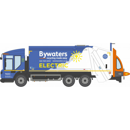 DENNIS EAGLE CAMION POUBELLE "BYWATERS" BLEU