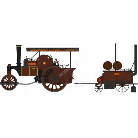 FOWLER STEAM ROLLER COLEMAN FLAPPER COVENANTER "AYR COUNTY COUNCIL" MARRON