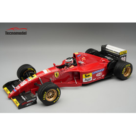 FERRARI 412T2 AVEC PNEUS PLUIE 28 GERHARD BERGER GRAND PRIX DU JAPON 1995 AVEC FIGURINE