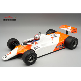 MCLAREN MP4/1B 7 JOHN WATSON GRAND PRIX DE DETROIT 1982 1ER AVEC FIGURINE ET DECALQUES