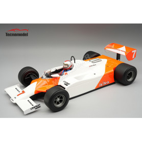 MCLAREN MP4/1B 7 JOHN WATSON GRAND PRIX DE MONACO 1982 AVEC FIGURINE ET DECALQUES