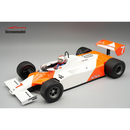 MCLAREN MP4/1B 7 JOHN WATSON GRAND PRIX DE MONACO 1982 AVEC FIGURINE ET DECALQUES