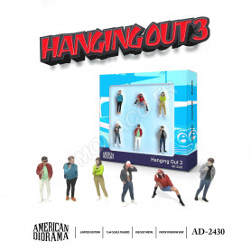 SET DE FIGURINE : 6 PERSONNAGES "HANGING OUT 3"
