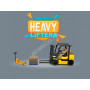 SET DE FIGURINE ET ACCESOIRE : 1 PERSONNAGE + CHARIOT ELEVATEUR "HEAVY LIFTERS"