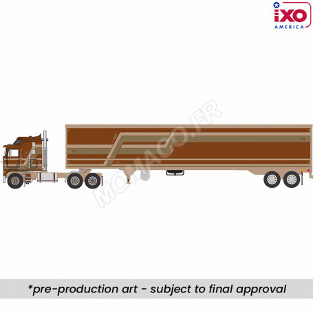 KENWORTH K100 AERODYNE 1976 AVEC REMORQUE