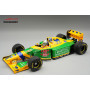 BENETTON B193A 6 RICCARDO PATRESE GRAND PRIX D'ANGLETERRE 1993 AVEC PNEUS PLUIES AVEC FIGURINE