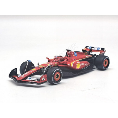 FERRARI F1 SF-24 TEAM SCUDERIA FERRARI 16 CHARLES LECLERC GRAND PRIX D'ITALIE MONZA 2024 1ER (BOITAGE SOUPLE)