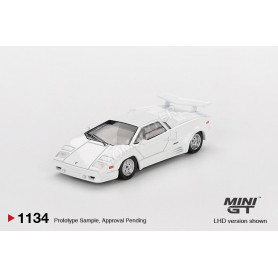 LAMBORGHINI COUNTACH 25EME ANNIVERSAIRE 1989 BLANC (LHD) (EPUISE)