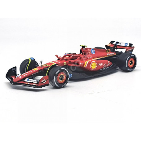 FERRARI F1 SF-24 TEAM SCUDERIA FERRARI 55 CARLOS SAINZ GRAND PRIX D'ITALIE MONZA 2024 4EME (BOITAGE SOUPLE) (EPUISE)