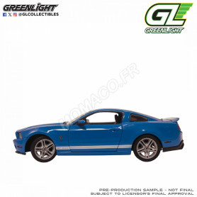 FORD MUSTANG GT500 SHELBY 2012 BLEUE BANDES BLANCHES